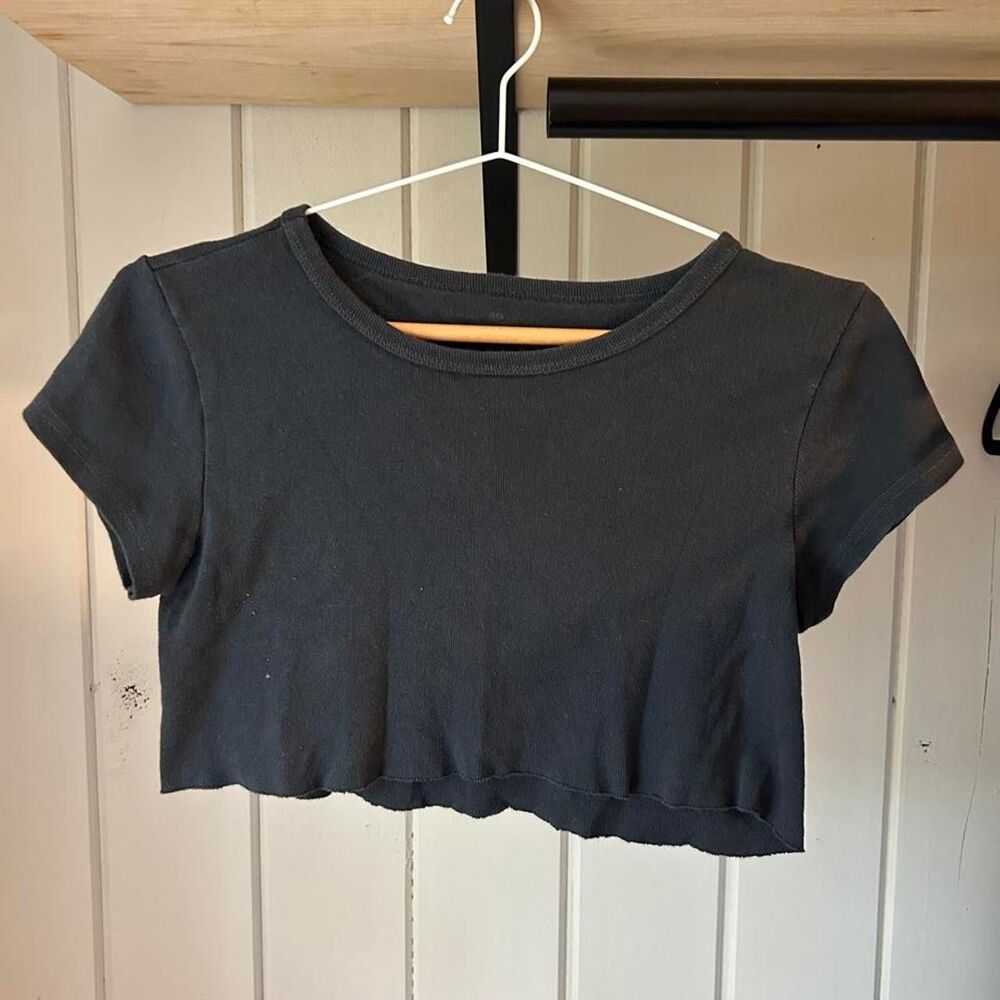 Brandy Meville cotton crop top tee shirt XS